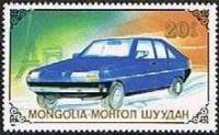 (1989-046) Марка Монголия "Ситроен BX, 1982"    Автомобили III O